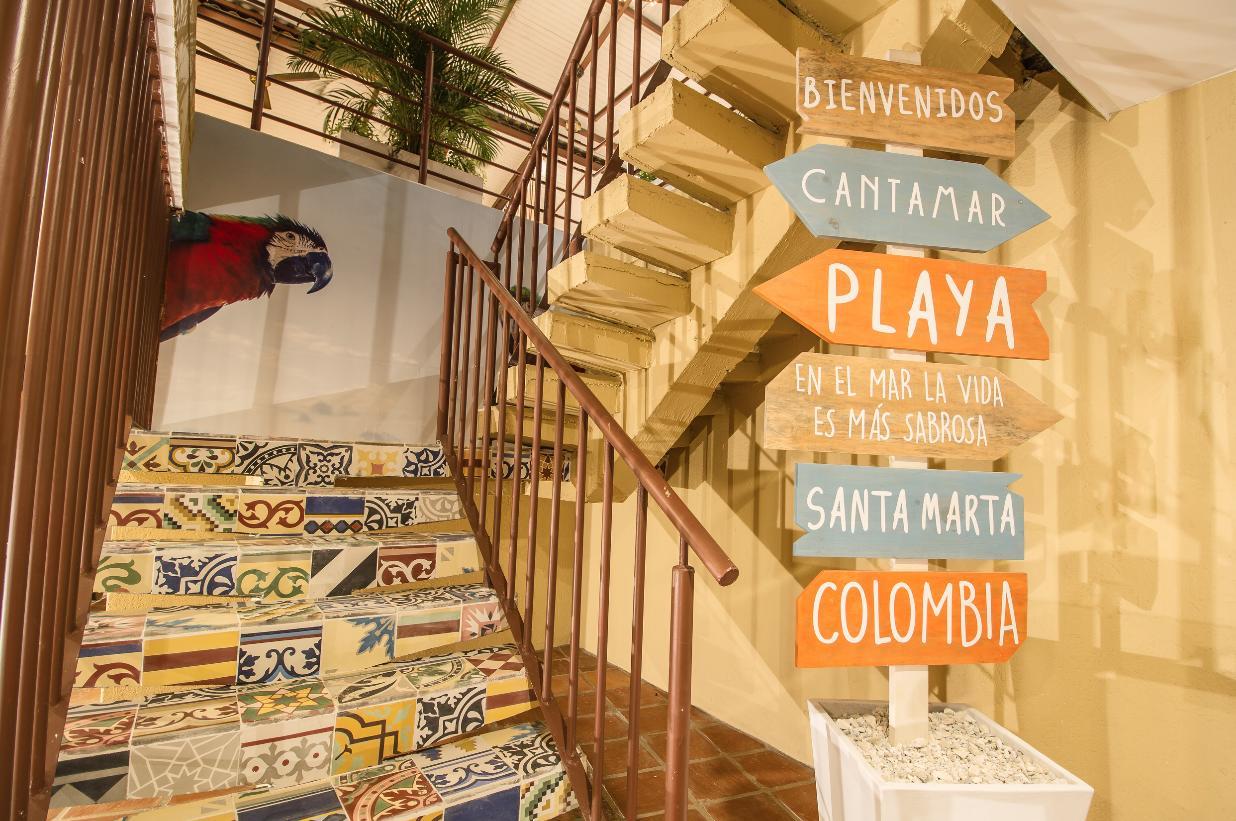 The Cantamar Beach Hostel Santa Marta  Exterior foto